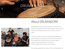 Tablet Screenshot of drum4work.com
